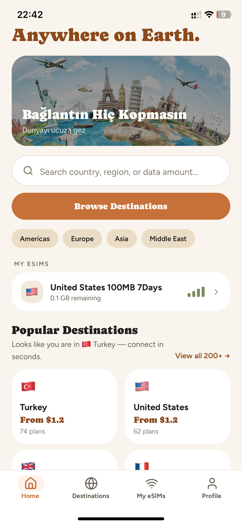 Find your country